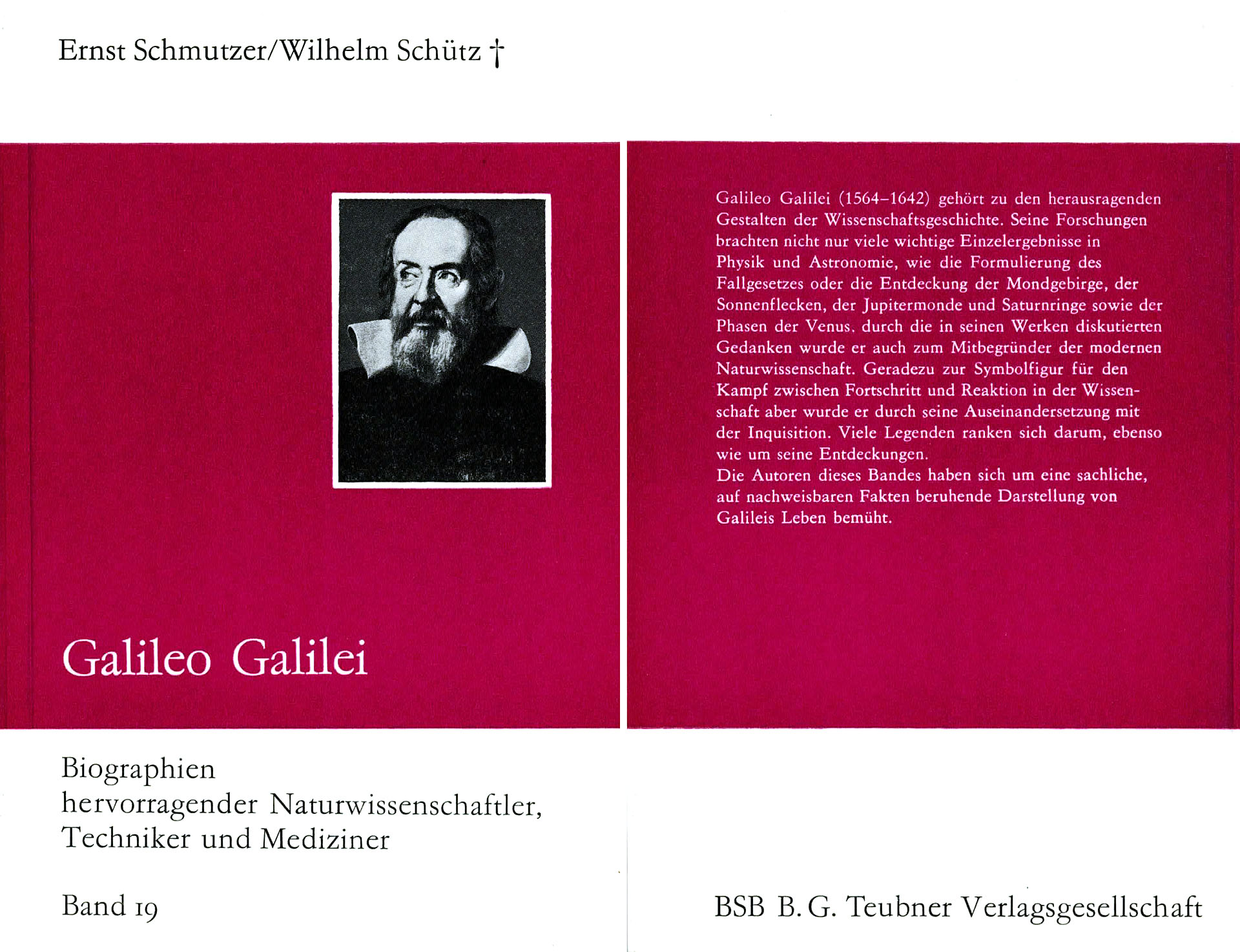 Galileio Galilei - Schmutzer, Prof. Dr. Ernst / Schütz, Dr. Wilhelm